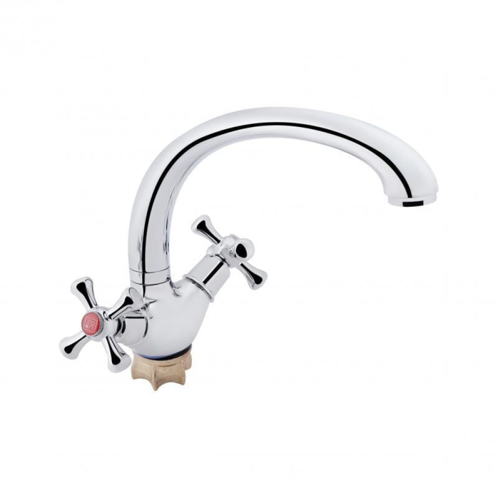 Змішувач для кухні Lamb 273F, Chrome двовентильний LDLAM273FCRM21890 Lidz Змішувач для кухні Lamb 273F, Chrome двовентильний LDLAM273FCRM21890 Lidz