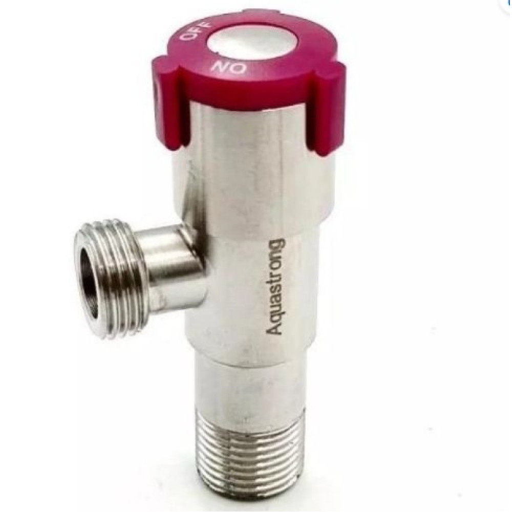 Кран кутовий нерж. AQUASTRONG V2 Red М1/2 х М1/2 (V200) Кран кутовий нерж. AQUASTRONG V2 Red М1/2 х М1/2 (V200)