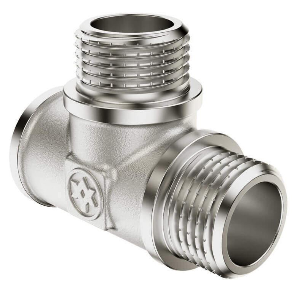 Трійник нікель MIRAYA 1/2" ВЗЗ 202601 (25) Трійник нікель MIRAYA 1/2" ВЗЗ 202601 (25)