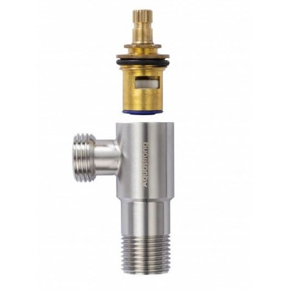 Кран кутовий нерж. AQUASTRONG R1 М1/2 х М3/4 (R103) Кран кутовий нерж. AQUASTRONG R1 М1/2 х М3/4 (R103)