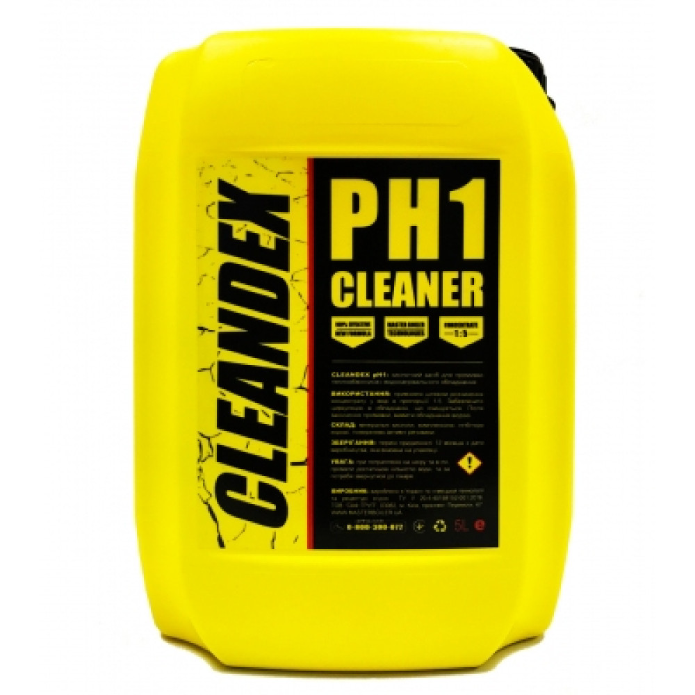 Кислотний засіб для промивання теплообмінників та водонагрівача CLEANDEX pH1, 5 л Кислотний засіб для промивання теплообмінників та водонагрівача CLEANDEX pH1, 5 л